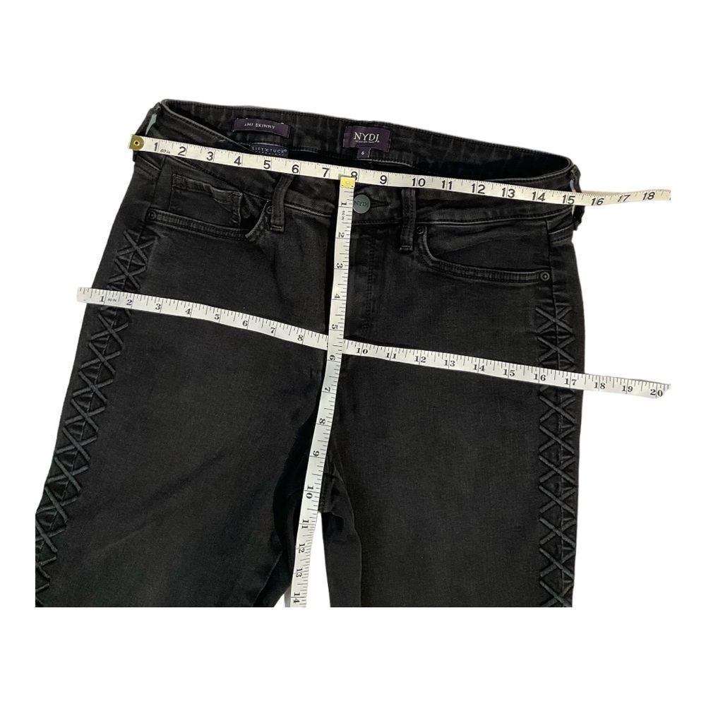 NYDJ Women’s Ami Skinny Black Lift Tuck Technology Jeans Denim Pants Size 6 - Picture 10 of 13